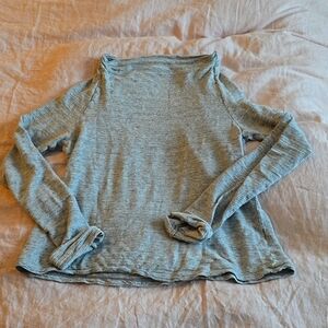 James Perse Funnel Neck Gray Sweatshirt Size 3